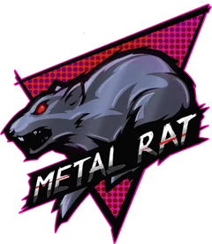 Sticker Metal Rat